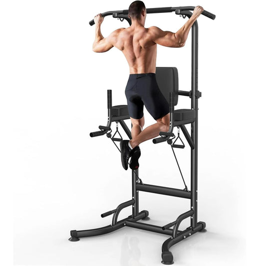 Power Tower Multi - Function Dip Station/Pull Up Bar/ Ab Exerciser/ Push up/ Chest Fly